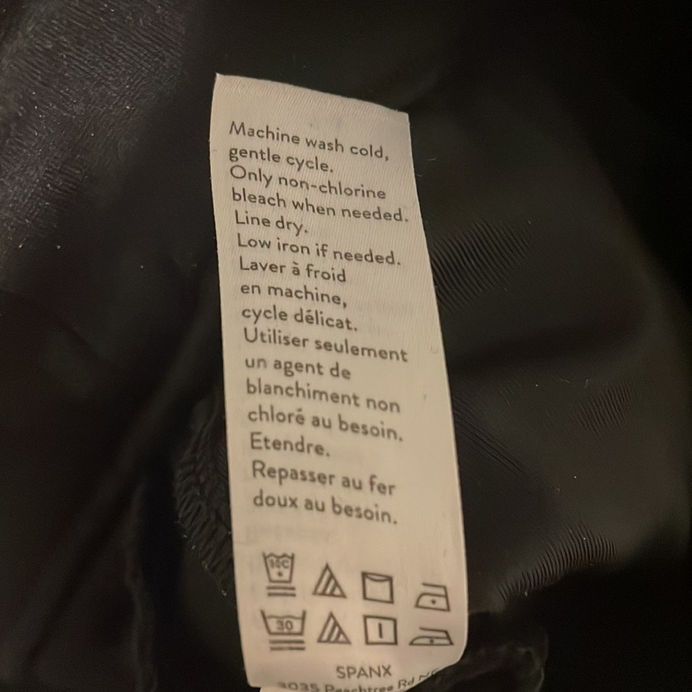 Spanx Black Leggings Small The Perfect Pant, Ankle Backseam Skinny - Picture 6 of 6